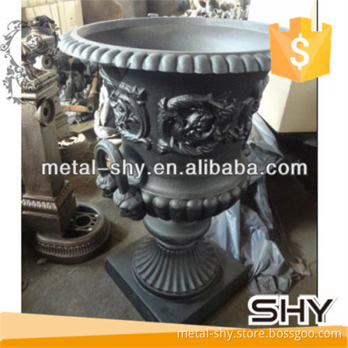 cast iron garden metal decorative flowerpot